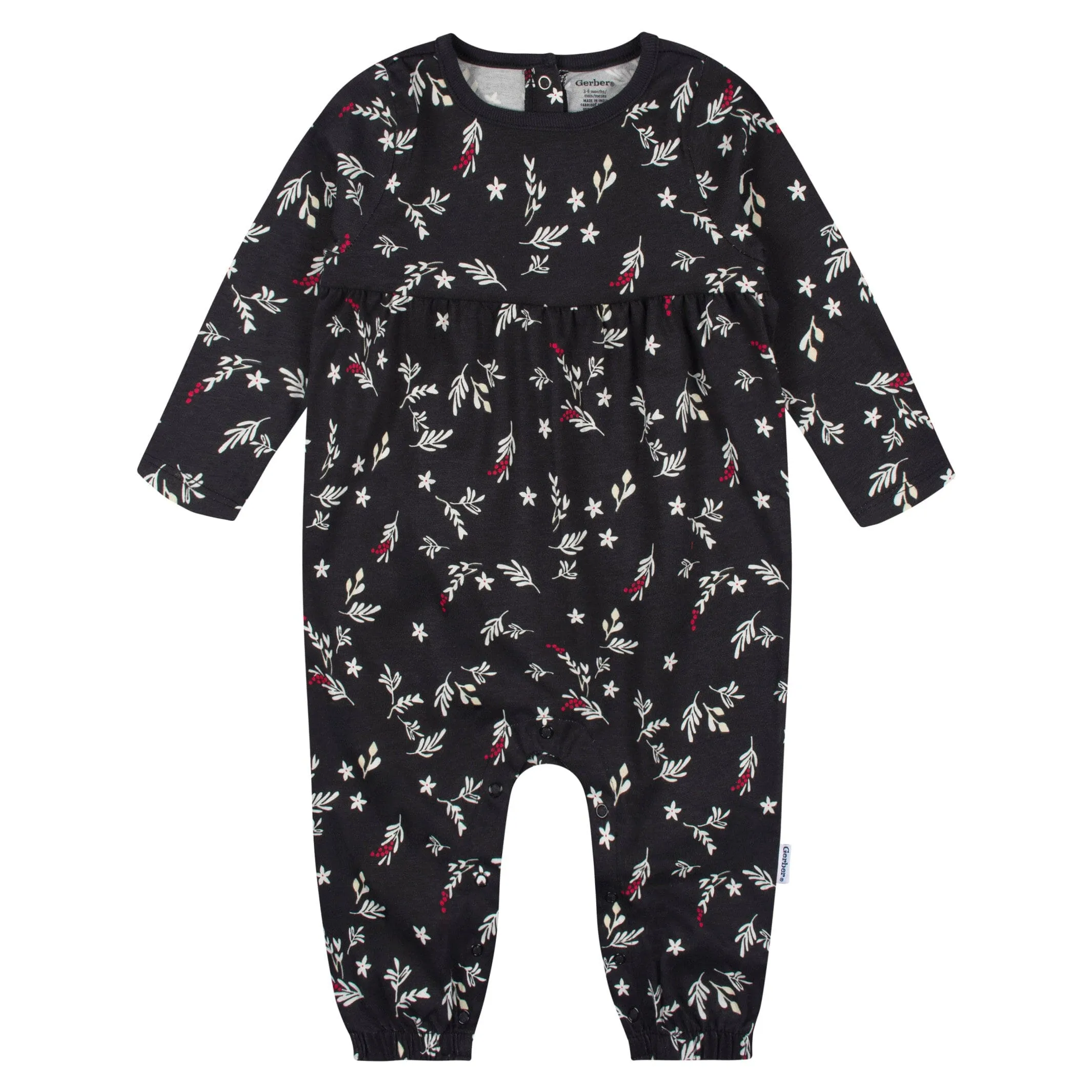 2-Pack Baby Girls Wish & Leaves Rompers