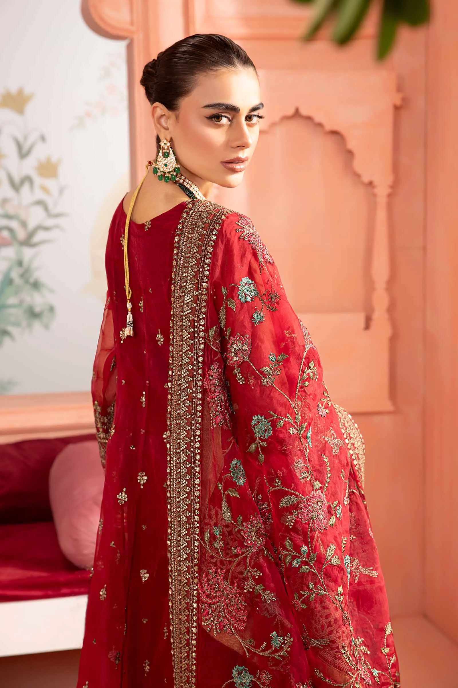 3 Piece Embroidered Organza Suit | SF-PF24-02