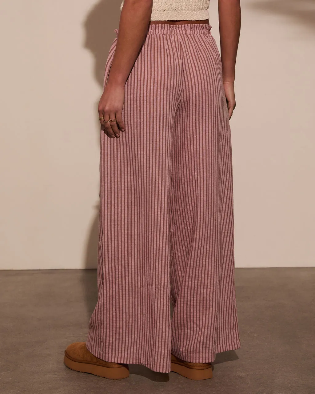 Addiena Striped Drawstring Pant