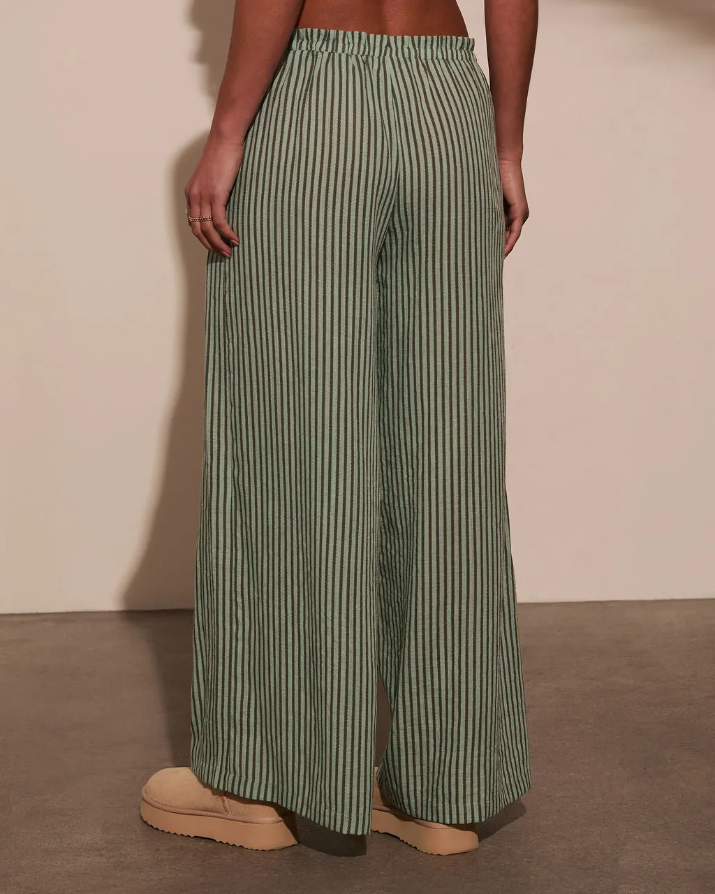 Addiena Striped Drawstring Pant