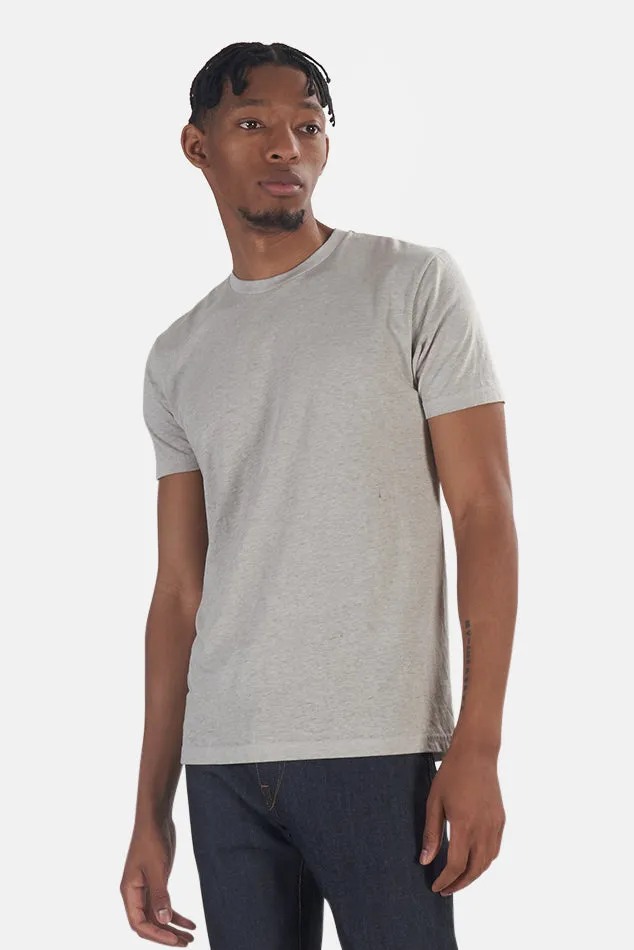 Basic Burnout Tee Light Grey