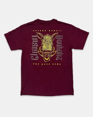 CHASIN' HOOKAHZ Burgundy Tee