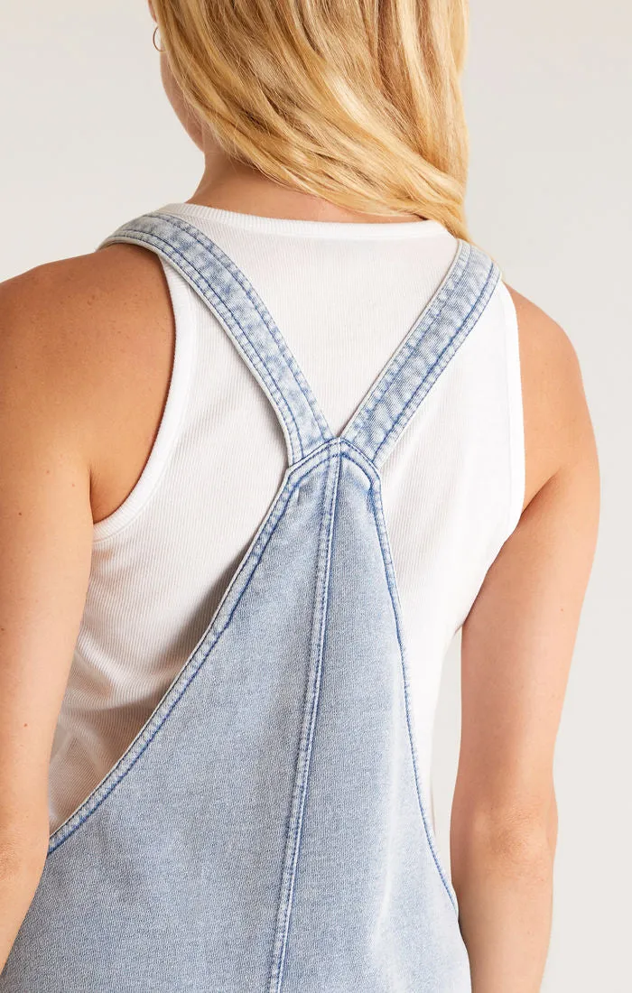 Easy Rider Knit Denim Romper