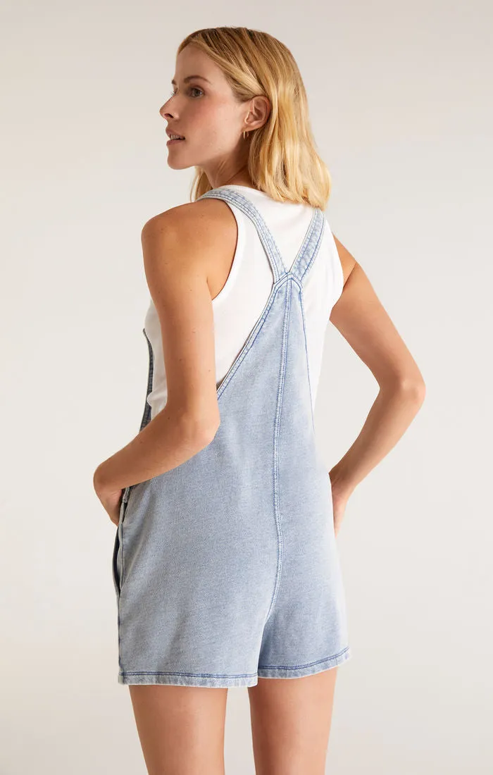 Easy Rider Knit Denim Romper