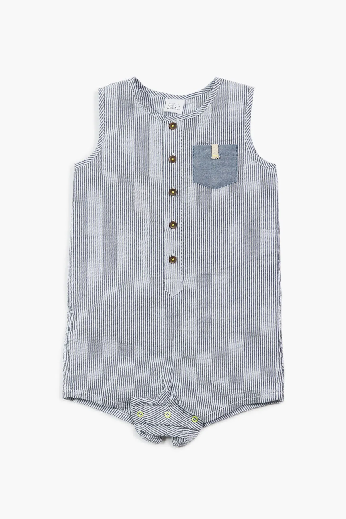 EGG New York Tanner Baby Romper - Blue (Size 6M left)