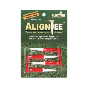 FlexTee AlignTee Flexible Golf Tees (4 Pack)