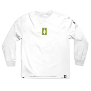 Girl 93 Til Oops LS Tee White