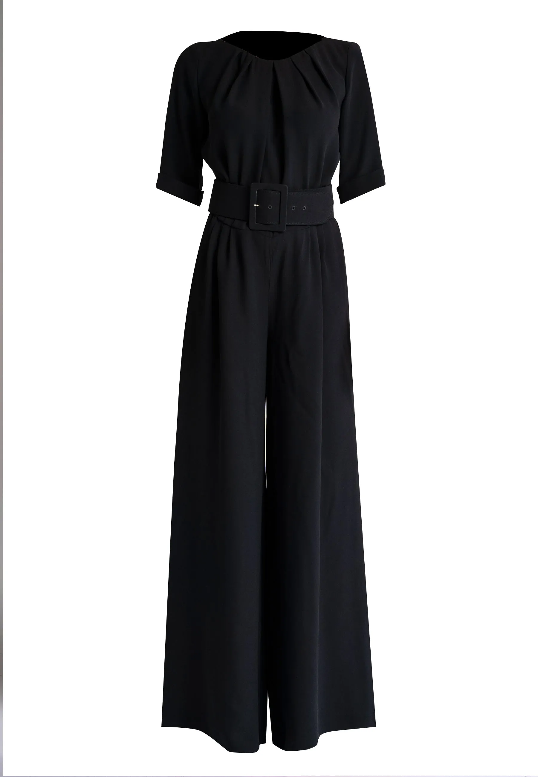 Giulia Jumpsuit: Black Jumpsuit Australia | Long Black Jumpsuit