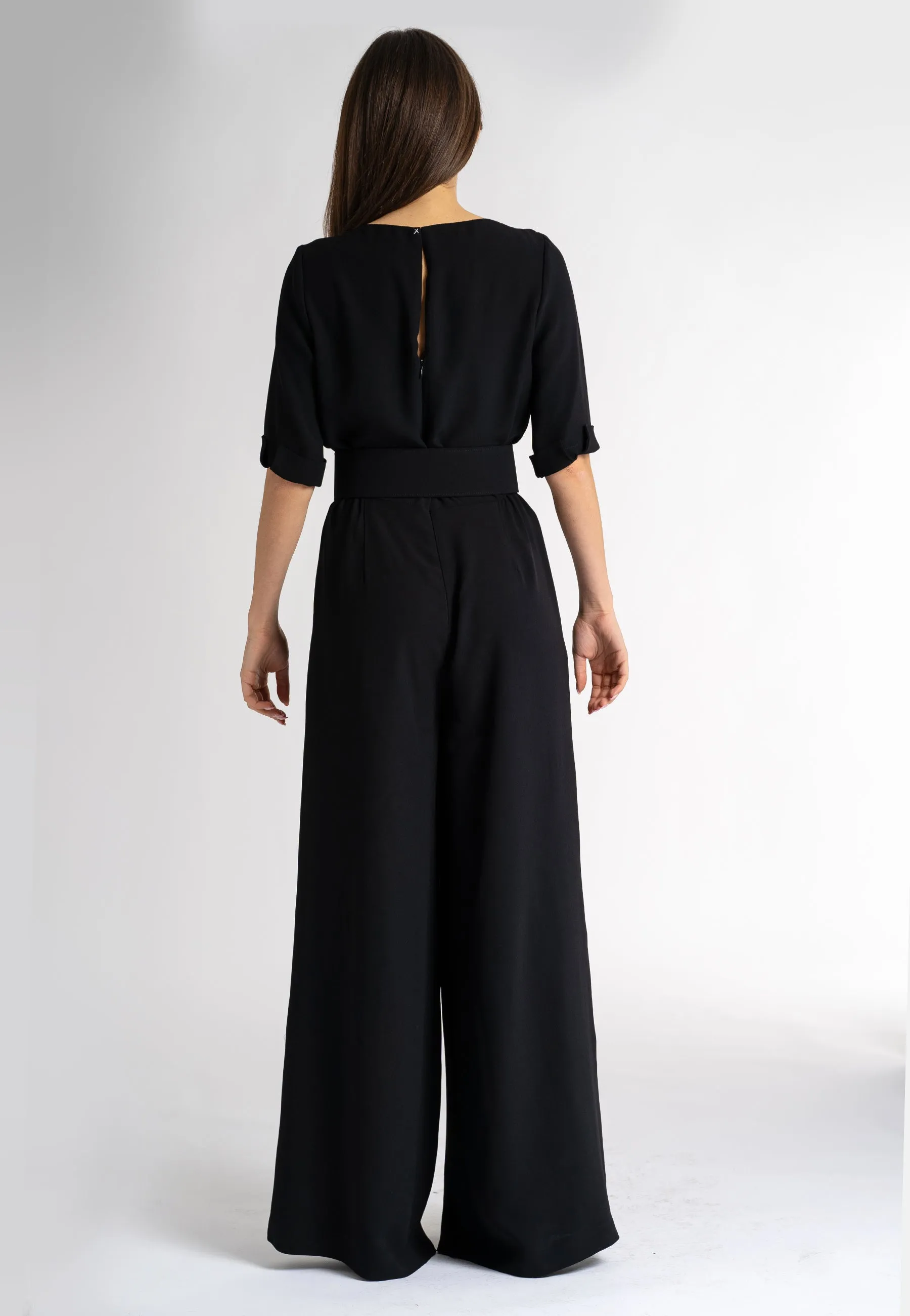 Giulia Jumpsuit: Black Jumpsuit Australia | Long Black Jumpsuit