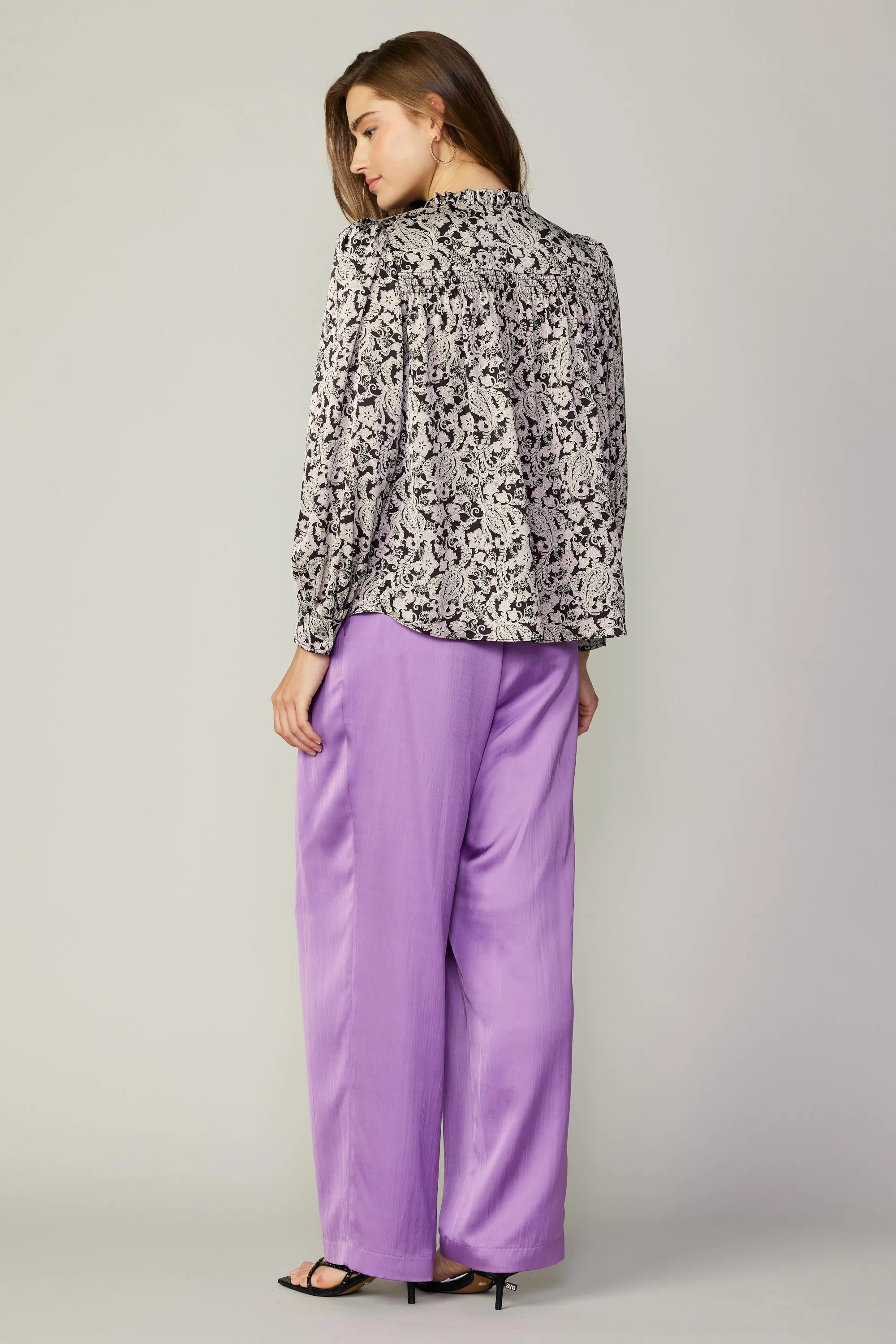 Jacquard Paisley Blouse