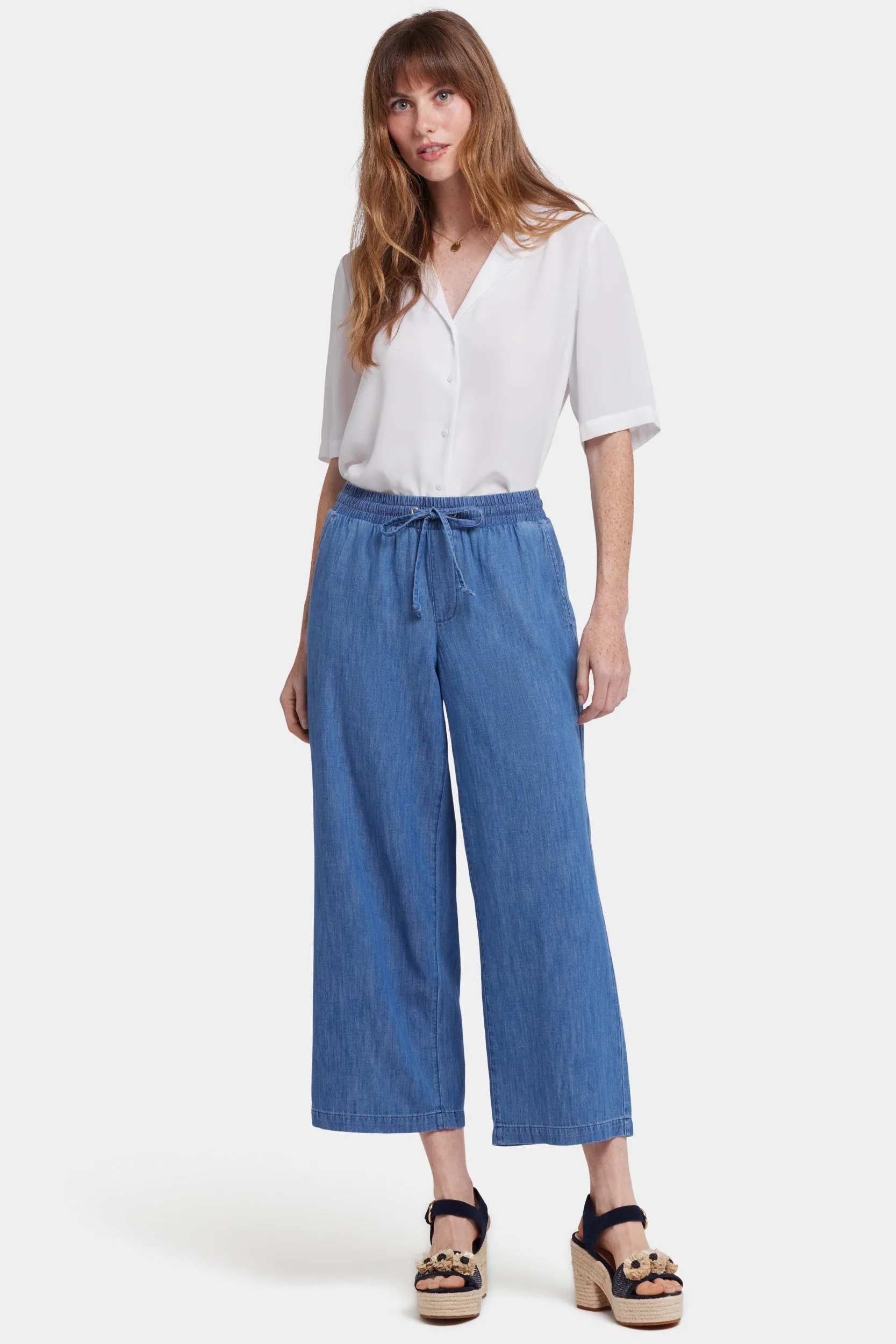 Jayne Pull-On Wide Leg Ankle Pants | Everly