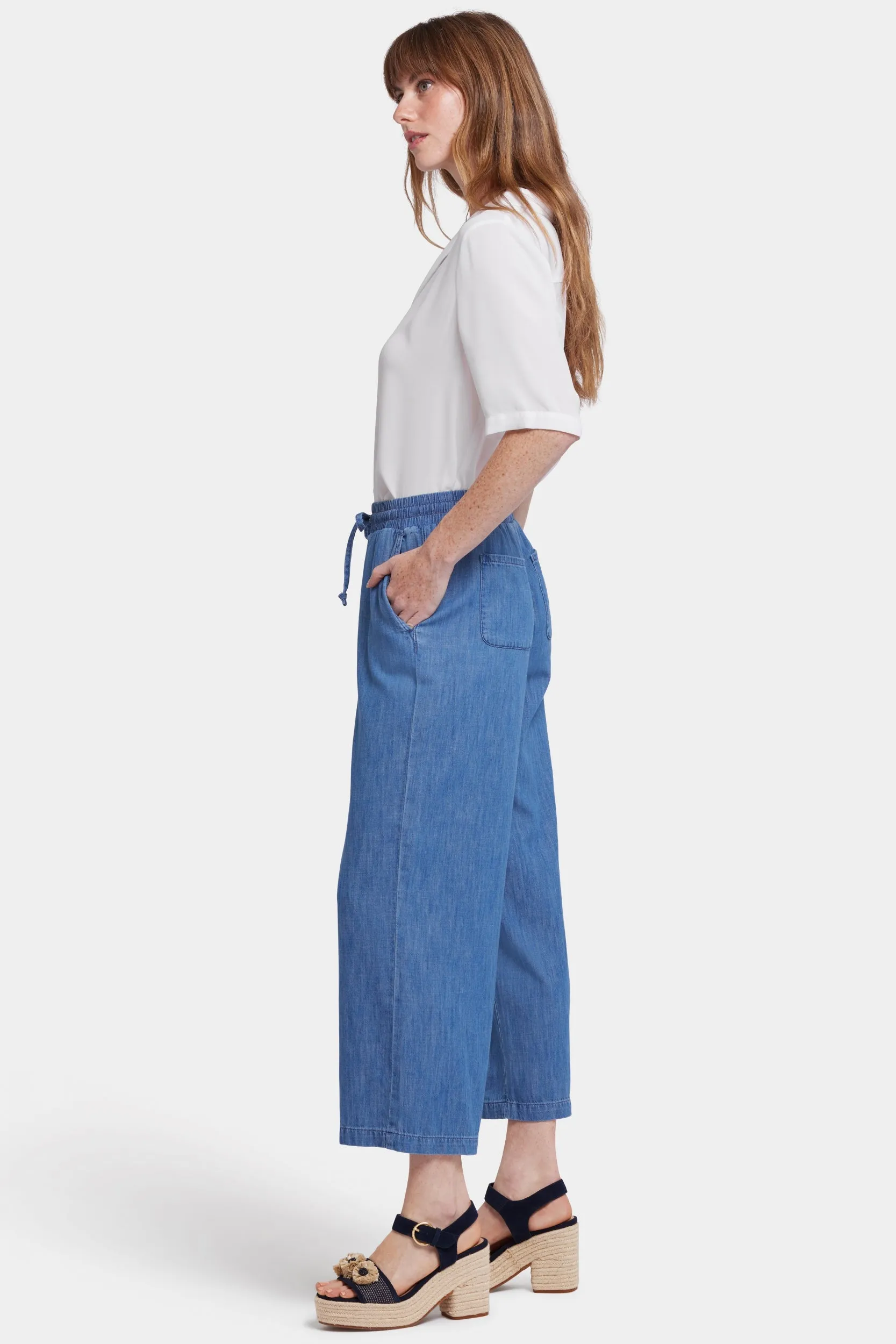 Jayne Pull-On Wide Leg Ankle Pants | Everly