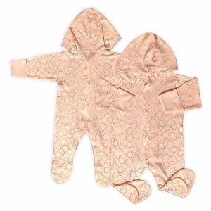 KIDS & BEBS® New Born Baby Romper baby suits for baby boy and baby girls ( peach , 3 - 6 months )