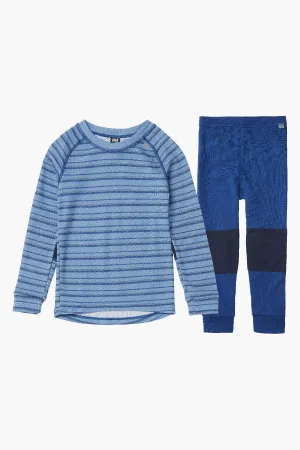 Kids Baselayer Helly Hansen Lifa Merino Set Blue Fog