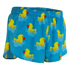 Men's 1" Elite Split Shorts- Rubber Duckie