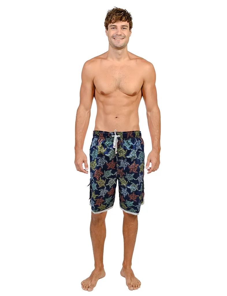 Men's 4-way stretch shorts with full boxer lining inside