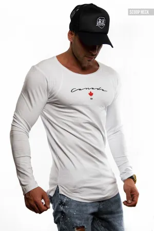 Mens Long Sleeve T-shirt "Canada" MD924