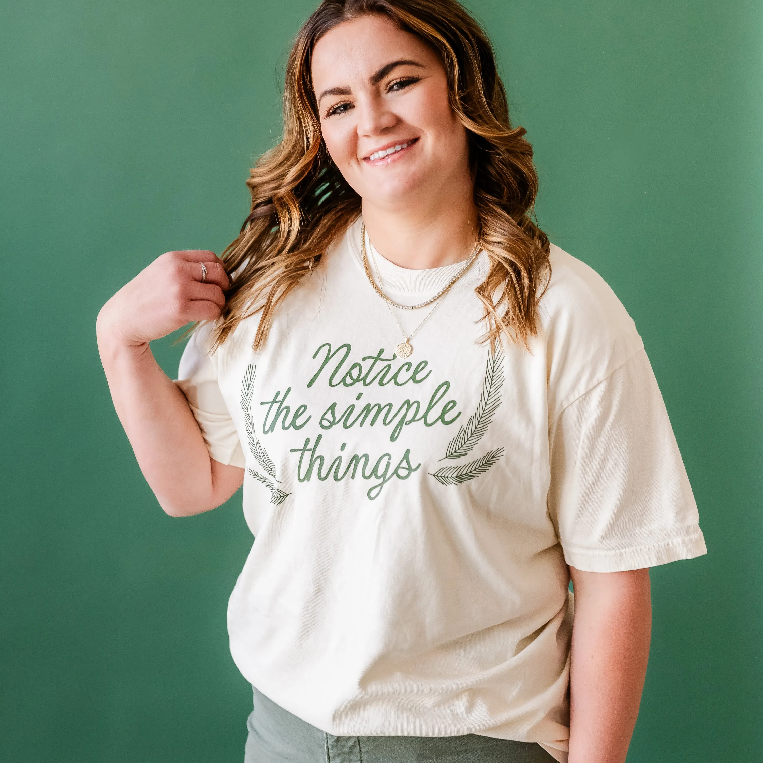 Notice The Simple Things - Simple Things List (f&b) - Comfort Colors Tee