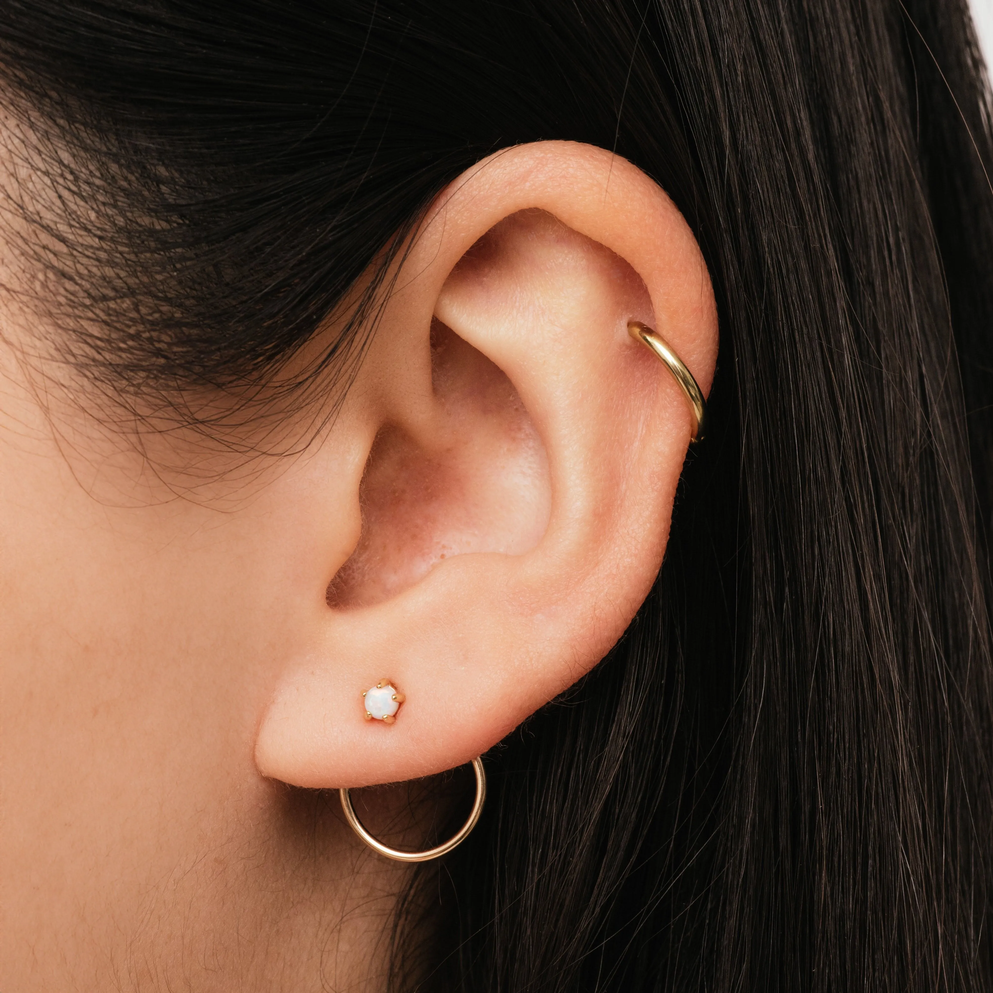 Opal Stud w/ Hoop & Bar Jacket