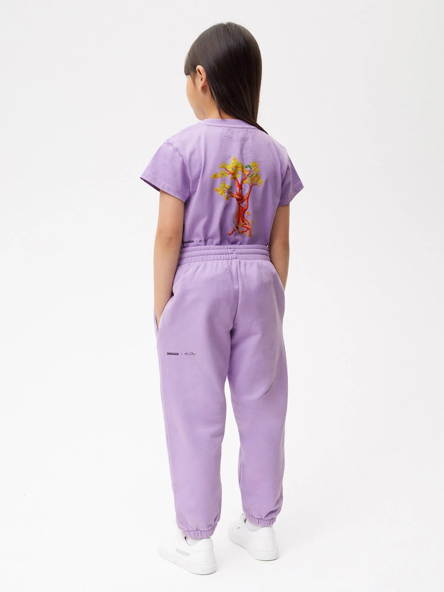 PANGAIA x Kenny Scharf Kids' 365 Track Pants—orchid purple