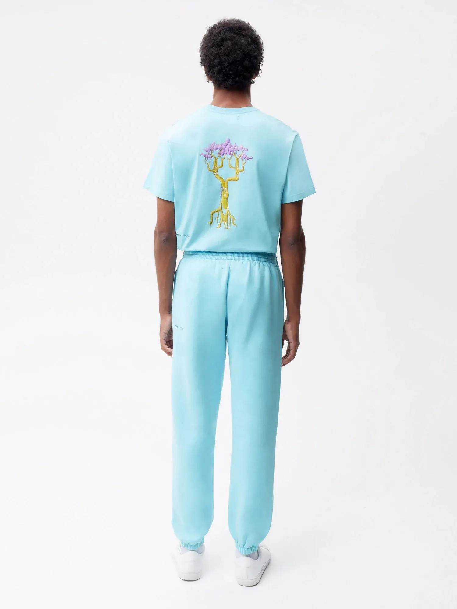 PANGAIA x Kenny Scharf Signature Track Pants—celestial blue