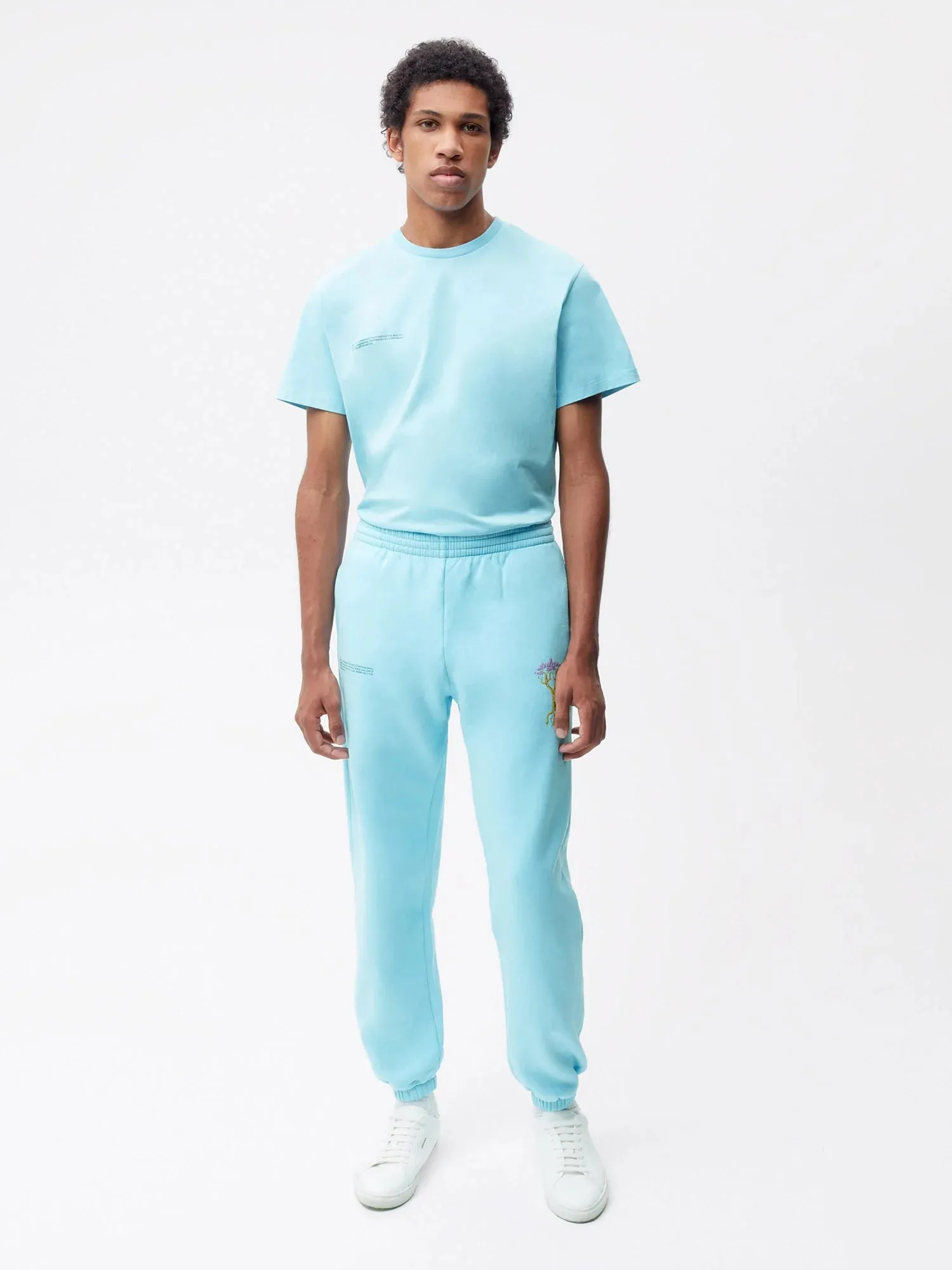 PANGAIA x Kenny Scharf Signature Track Pants—celestial blue