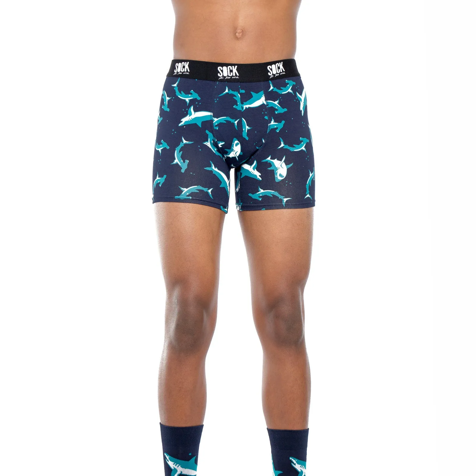 Sock It To Me Men's Underwear - Shark Attack - Medium