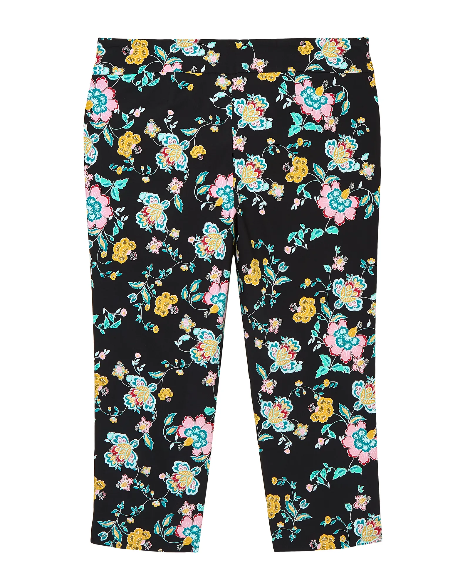 Turin Printed Ankle Pant | Black / Yellow