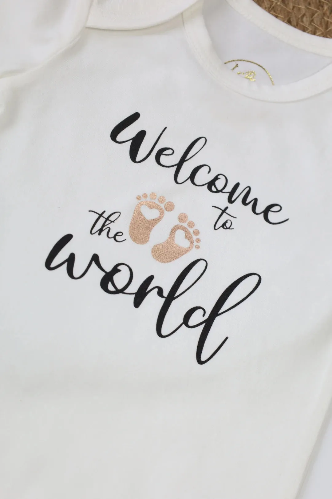 Welcome to the world-Digital Baby Romper